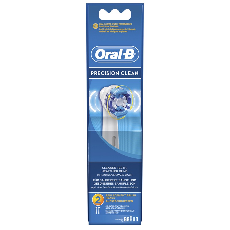 OralB Precision Clean Ανταλλακτικά Βουρτσάκια, 2 τεμάχια