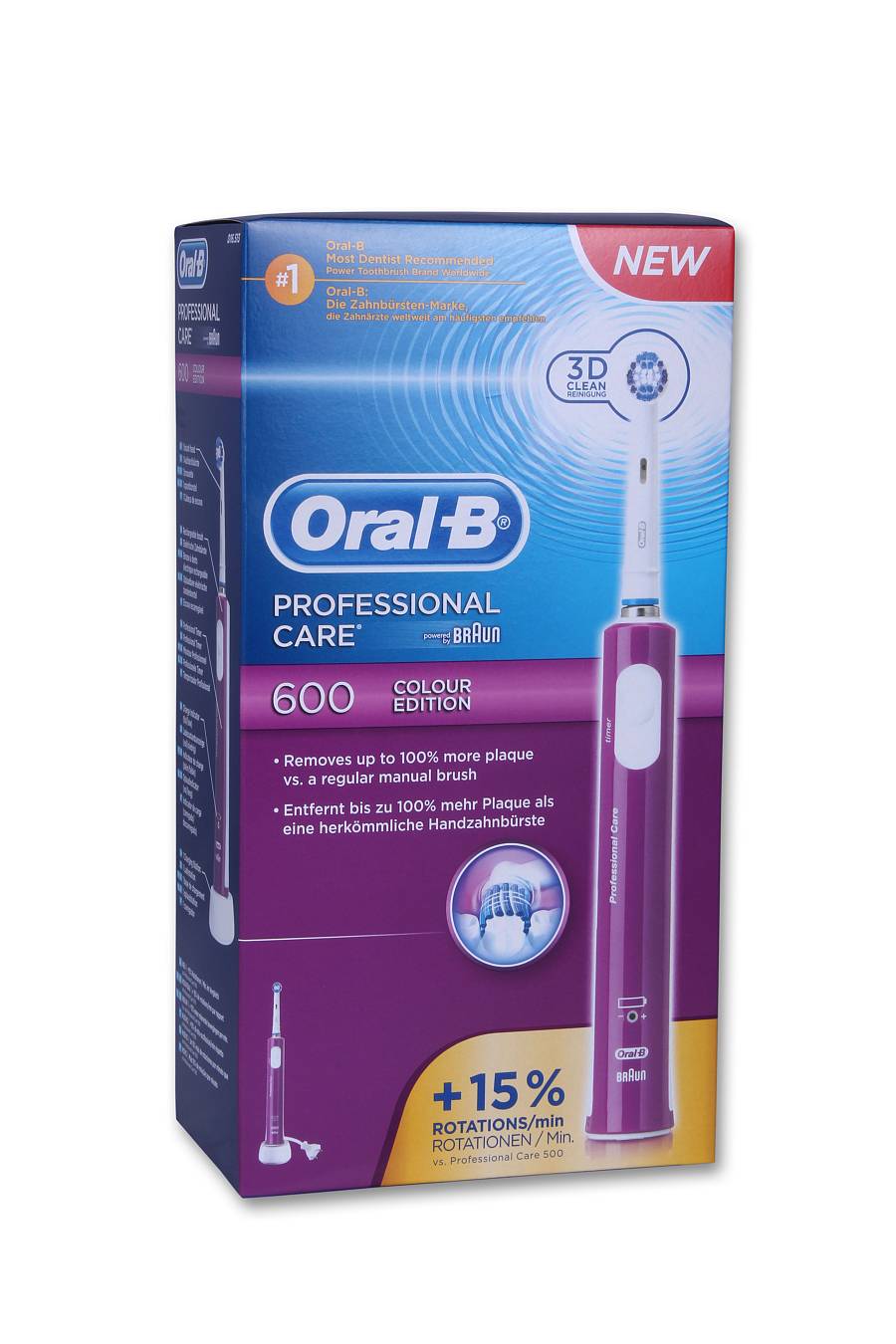 Oral-B Profassional Care 3D 600 Colour Pink