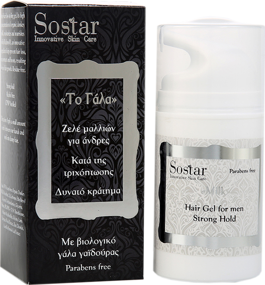 Sostar Το Γάλα Ζελέ Μαλλιών κατά της Τριχόπτωσης με Βιολογικό Γάλα Γαϊδούρας, 75ml