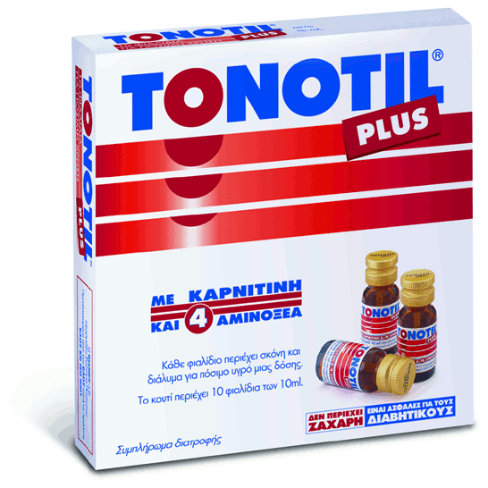 TONOTIL PLUS AMPOULES10* 10ML