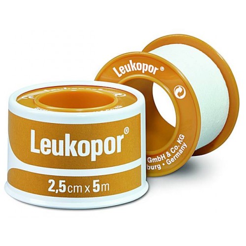 Αυτοκόλλητη επιδεσμική ταινία LEUKOPOR 2,5cm*5cm